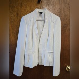 WHBM white jacket style 24-0457 size 0